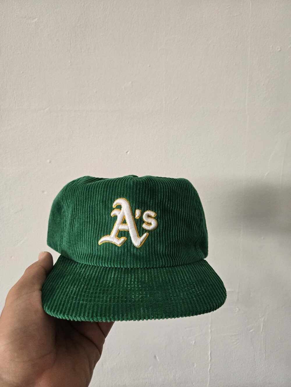 A's Corduroy Strapback